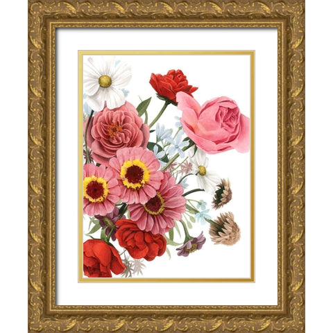 Modern Arrangement I Gold Ornate Wood Framed Art Print with Double Matting by Popp, Grace