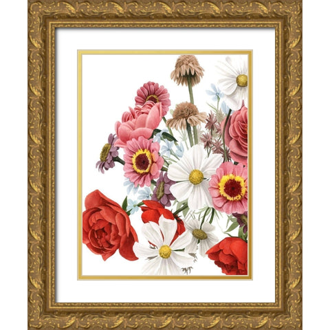 Modern Arrangement II Gold Ornate Wood Framed Art Print with Double Matting by Popp, Grace