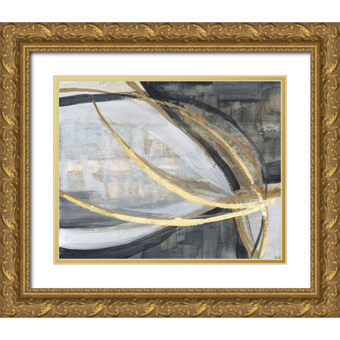 Twisting Vortex I Gold Ornate Wood Framed Art Print with Double Matting by Goldberger, Jennifer