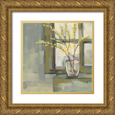 Sign of Spring I Gold Ornate Wood Framed Art Print with Double Matting by Goldberger, Jennifer