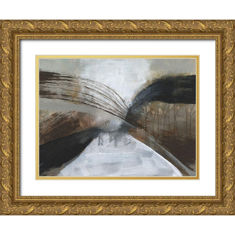 Clouded Vortex I Gold Ornate Wood Framed Art Print with Double Matting by Goldberger, Jennifer