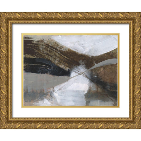 Clouded Vortex II Gold Ornate Wood Framed Art Print with Double Matting by Goldberger, Jennifer