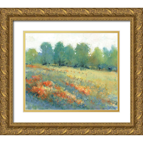 Rural Land I Gold Ornate Wood Framed Art Print with Double Matting by OToole, Tim