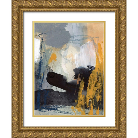 Incite II Gold Ornate Wood Framed Art Print with Double Matting by Borges, Victoria