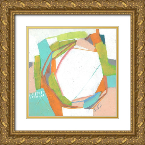 Candy Whorl II Gold Ornate Wood Framed Art Print with Double Matting by Goldberger, Jennifer