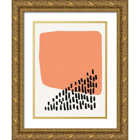 Good Vibes I Gold Ornate Wood Framed Art Print with Double Matting by Green, Jacob
