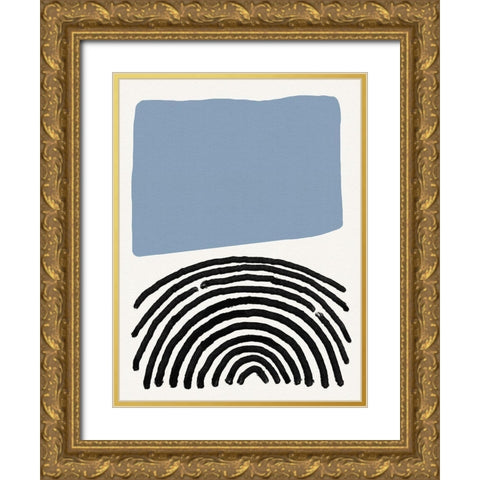 Good Vibes III Gold Ornate Wood Framed Art Print with Double Matting by Green, Jacob