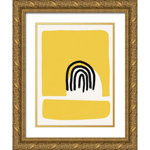 Good Vibes IV Gold Ornate Wood Framed Art Print with Double Matting by Green, Jacob
