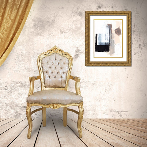 Black Mirror II Gold Ornate Wood Framed Art Print with Double Matting by Parker, Jennifer Paxton