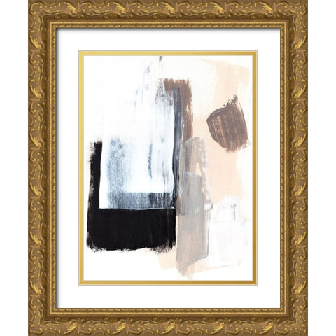 Black Mirror II Gold Ornate Wood Framed Art Print with Double Matting by Parker, Jennifer Paxton