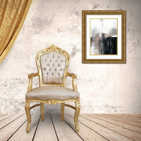 Ebonized II Gold Ornate Wood Framed Art Print with Double Matting by Goldberger, Jennifer