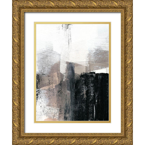 Ebonized II Gold Ornate Wood Framed Art Print with Double Matting by Goldberger, Jennifer