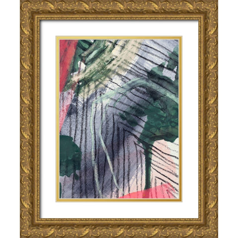 Angled Spaces II Gold Ornate Wood Framed Art Print with Double Matting by Parker, Jennifer Paxton