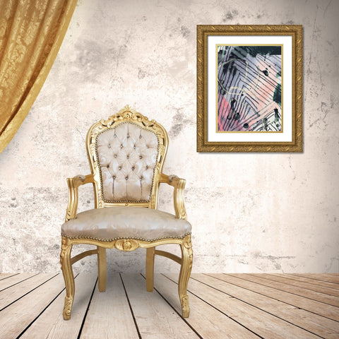 Angled Spaces IV Gold Ornate Wood Framed Art Print with Double Matting by Parker, Jennifer Paxton