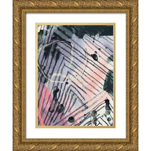 Angled Spaces IV Gold Ornate Wood Framed Art Print with Double Matting by Parker, Jennifer Paxton