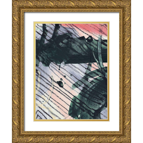Angled Spaces V Gold Ornate Wood Framed Art Print with Double Matting by Parker, Jennifer Paxton