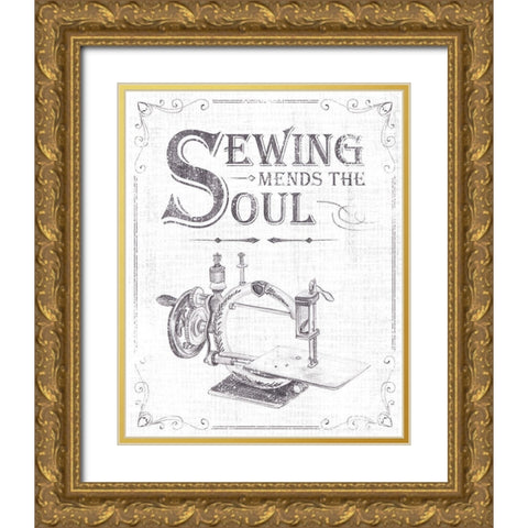 Laundry Today III Gold Ornate Wood Framed Art Print with Double Matting by Wang, Melissa