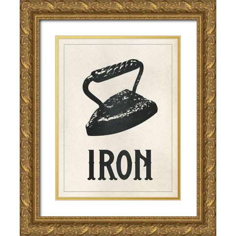 Vintage Laundry I Gold Ornate Wood Framed Art Print with Double Matting by Warren, Annie