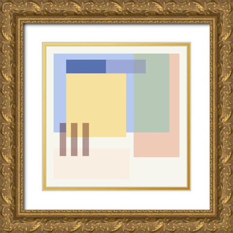Hazy Days III Gold Ornate Wood Framed Art Print with Double Matting by Wang, Melissa