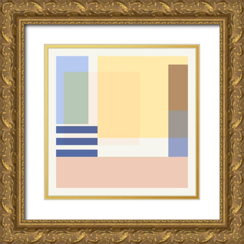 Hazy Days IV Gold Ornate Wood Framed Art Print with Double Matting by Wang, Melissa