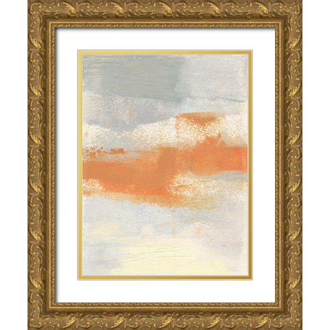 Amistie III Gold Ornate Wood Framed Art Print with Double Matting by Jachimiec, Sue