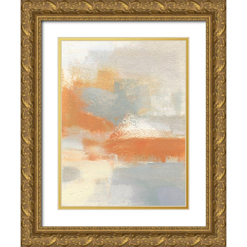 Amistie IV Gold Ornate Wood Framed Art Print with Double Matting by Jachimiec, Sue