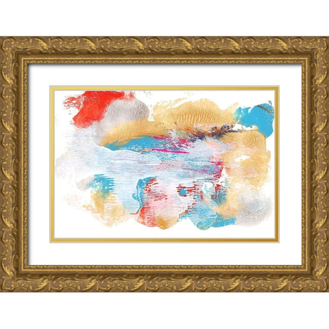 Whitewash Sunset I Gold Ornate Wood Framed Art Print with Double Matting by Bramma, Lila