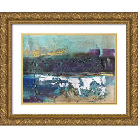 Mysteri I Gold Ornate Wood Framed Art Print with Double Matting by Bramma, Lila