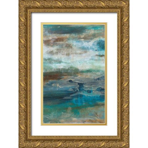 Siavash I Gold Ornate Wood Framed Art Print with Double Matting by Bramma, Lila