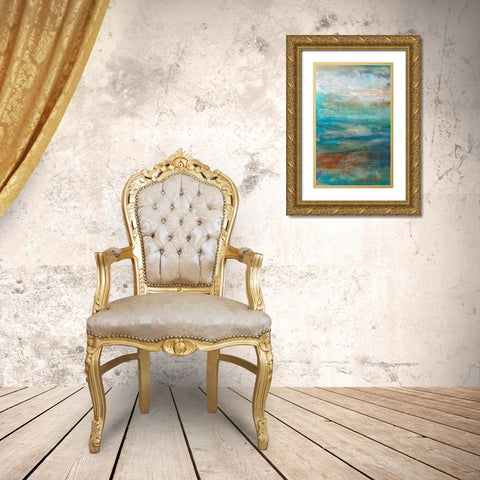 Siavash II Gold Ornate Wood Framed Art Print with Double Matting by Bramma, Lila
