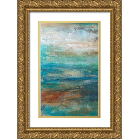 Siavash II Gold Ornate Wood Framed Art Print with Double Matting by Bramma, Lila