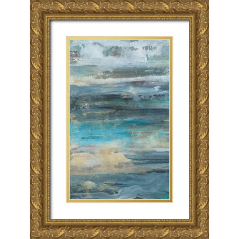 Siavash III Gold Ornate Wood Framed Art Print with Double Matting by Bramma, Lila