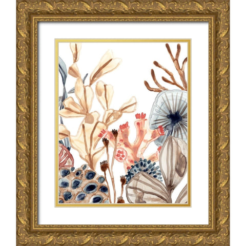 Ocean Chorus I Gold Ornate Wood Framed Art Print with Double Matting by Vess, June Erica