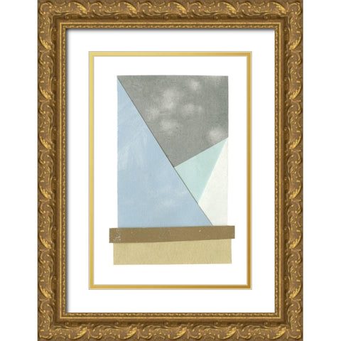 Mountain View Collage III Gold Ornate Wood Framed Art Print with Double Matting by Caroline, Emma