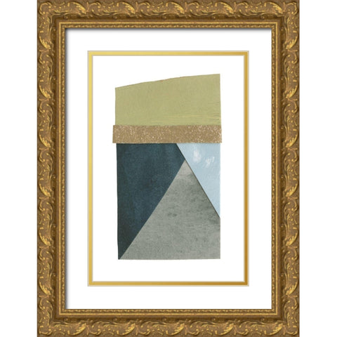 Mountain View Collage IV Gold Ornate Wood Framed Art Print with Double Matting by Caroline, Emma