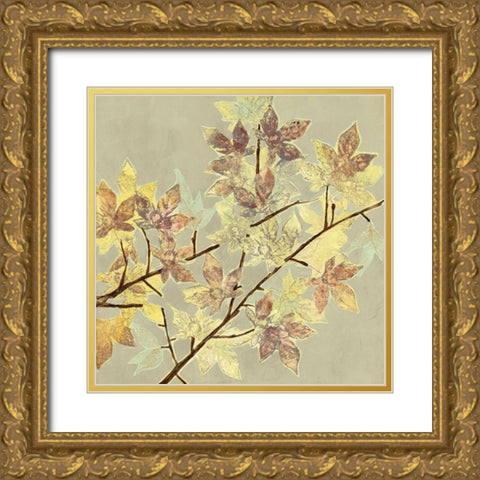 Renewed Maple I Gold Ornate Wood Framed Art Print with Double Matting by Goldberger, Jennifer