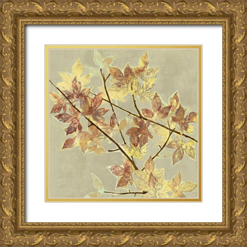 Renewed Maple II Gold Ornate Wood Framed Art Print with Double Matting by Goldberger, Jennifer