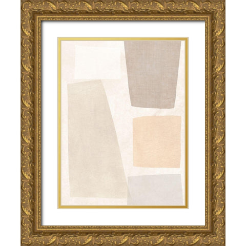 Block Magnetism I Gold Ornate Wood Framed Art Print with Double Matting by Vess, June Erica