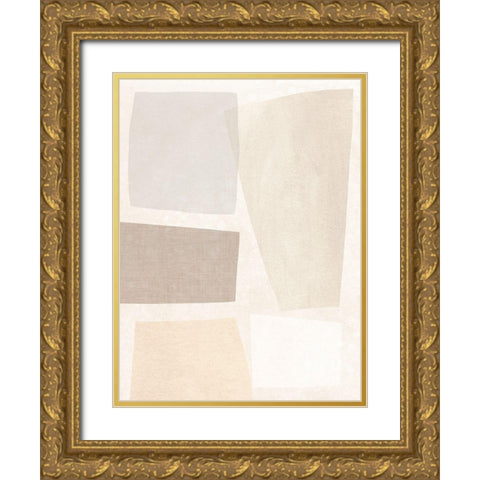 Block Magnetism II Gold Ornate Wood Framed Art Print with Double Matting by Vess, June Erica