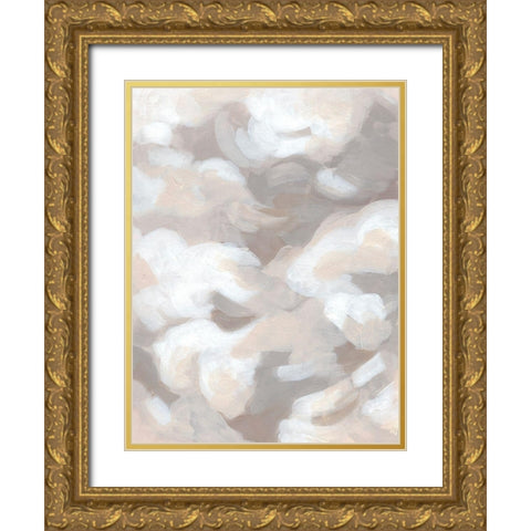 Abstract Cumulus I Gold Ornate Wood Framed Art Print with Double Matting by Vess, June Erica