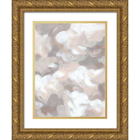 Abstract Cumulus II Gold Ornate Wood Framed Art Print with Double Matting by Vess, June Erica