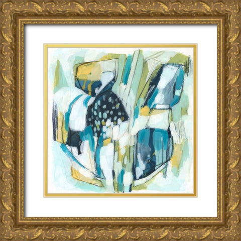 Orbit Gesture I Gold Ornate Wood Framed Art Print with Double Matting by Vess, June Erica