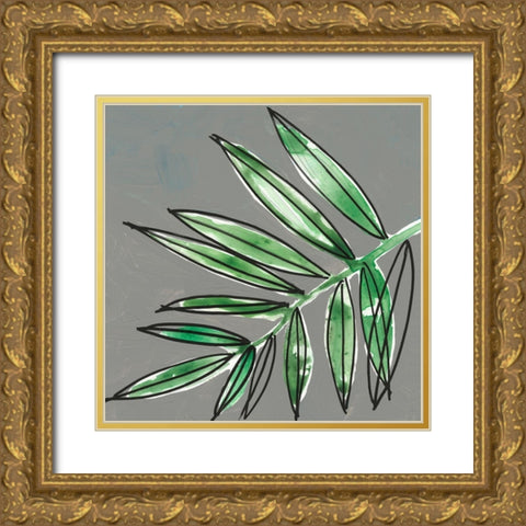 Tropic Botanicals IX Gold Ornate Wood Framed Art Print with Double Matting by Goldberger, Jennifer