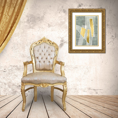 Shadow Screen I Gold Ornate Wood Framed Art Print with Double Matting by Lam, Vanna