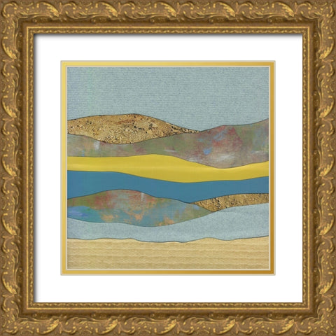 Mountain Series #24 Gold Ornate Wood Framed Art Print with Double Matting by Rau, Lorelle