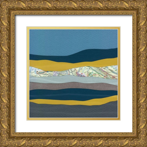 Mountain Series #39 Gold Ornate Wood Framed Art Print with Double Matting by Rau, Lorelle
