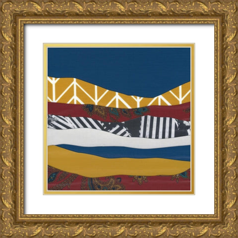 Mountain Series #122 Gold Ornate Wood Framed Art Print with Double Matting by Rau, Lorelle