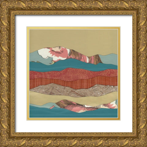 Mountain Series #134 Gold Ornate Wood Framed Art Print with Double Matting by Rau, Lorelle