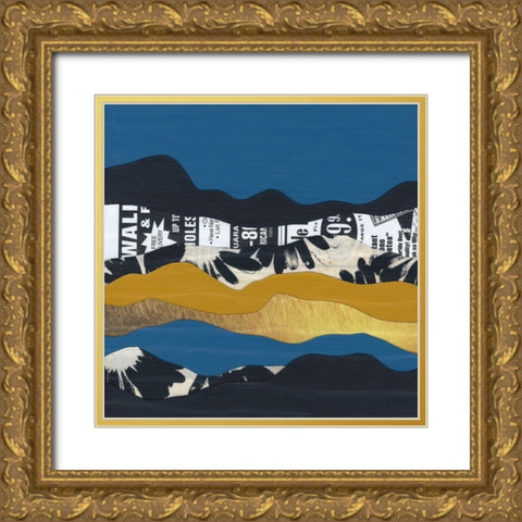 Mountain Series #146 Gold Ornate Wood Framed Art Print with Double Matting by Rau, Lorelle
