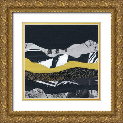Mountain Series #149 Gold Ornate Wood Framed Art Print with Double Matting by Rau, Lorelle